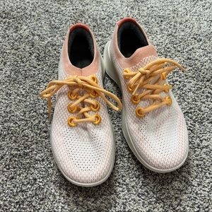 ALLBIRDS Tree Dasher Running Sneakers Shoes White Orange 11